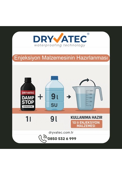Dryvatec Dampstop Nem Ve Rutubet Enjeksiyon 5 L Kendi Başına Ne