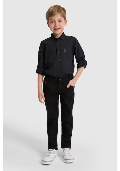 U.S. Polo Assn. Erkek Çocuk Siyah Gömlek Basic 50324683-vr046