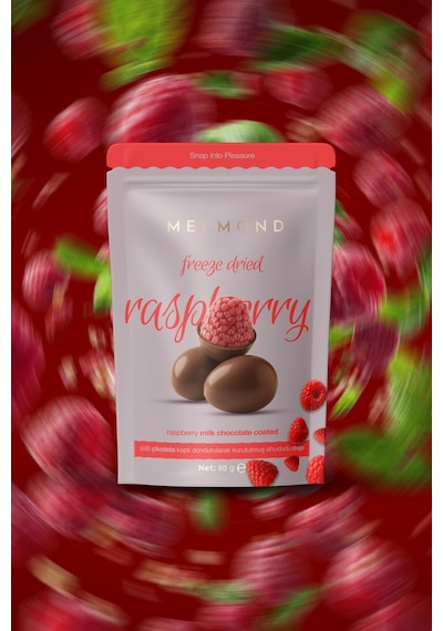 Sütlü Çikolatalı Freeze Dried Ahududu Draje