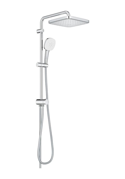 Grohe Tempesta System 250 Cube Duvar Bağlantılı, Divertörlü Duş Sistemi - 26977001 Gümüş