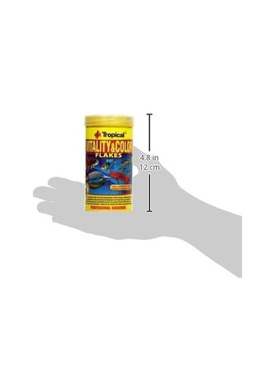 Vitality Color Flakes Tropikal Balıklar İçin Renklendirici Pul Balık Yemi 250 Ml 50gr