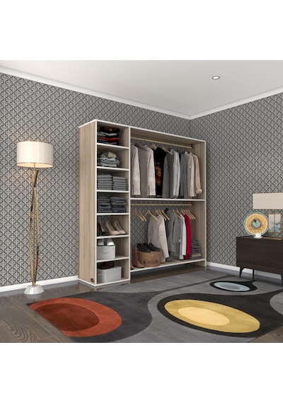 Kenzlife giysi dolabı abdurrahman 180*180*40 crd gardırop