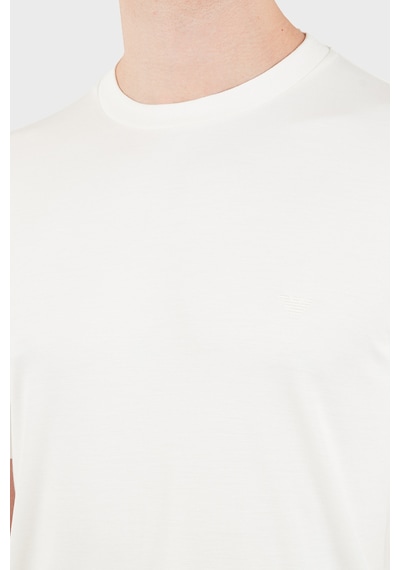 Emporio Armani Regular Fit Bisiklet Yaka T-shirt Erkek T Shirt Em007357 Af13721 U0003 Beyaz