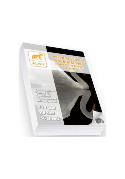 Rovi Everyday Parlak Çift Taraflı  Fotoğraf Kağıdı 120 Gsm 50 Yaprak A6