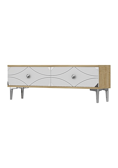Tda1297dbs - Alfa120 Duvara Montaj Tv Stand, Tv Rafı, Tv Sehpası Safirmeşe - Beyaz - Sılver 120cm Tda1297dbs - Alfa120 Duvara Montaj Tv Stand, Tv Rafı, Tv Sehpası Safirmeşe - Beyaz - Sılver 120cm