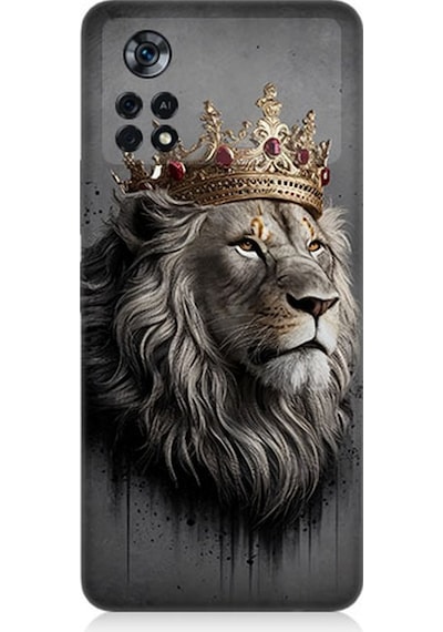 Xiaomi Poco X4 Pro 5g Uyumlu Kral Aslanın Gururlu Bakışı Desenli Silikon Kılıf Çok Renkli