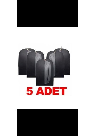 Siyah Elbise Kılıfı 5 Adet Dolabınız Duzene Girer Belirtilmemiş 60 X 100 Siyah Tr Diğer