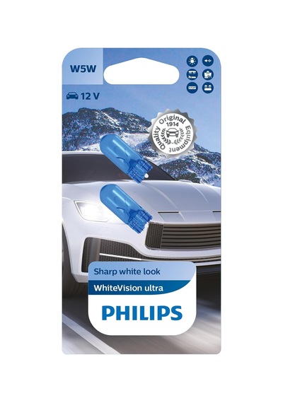 T10 W5w Whitevision Ultra Halojen Sinyal Lambası, Çift Kabarcık, 35484330, Arabalar İçin, Beyaz Gün Işığı