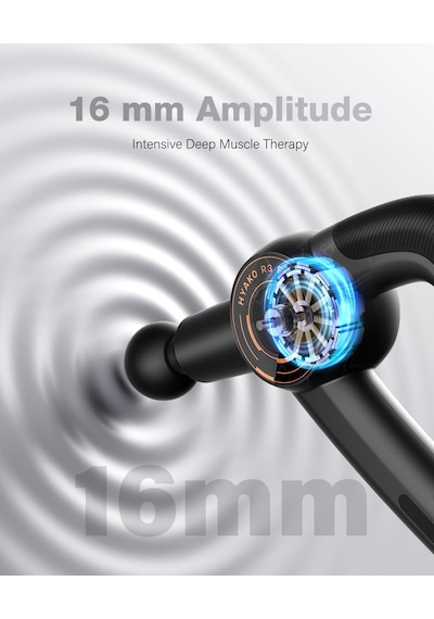 Hyako R3 Pro 3'ü 1 Arada Masaj Tabancası 16mm Genlik + Yüksek Frekanslı Titreşim Terapi Masajı - Derin Doku Kas Masaj Tabancası, Tüm Vücut Kas-iskelet Ağrısını Hafifletir Hyako R3 Pro 3'ü 1 Arada Masaj Tabancası 16mm Genlik + Yüksek Frekanslı Titreşim Terapi Masajı - Derin Doku Kas Masaj Tabancası, Tüm Vücut Kas-iskelet Ağrısını Hafifletir