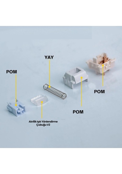 Aula Leobog Barbie Lineer Mekanik Switch 100 Adet