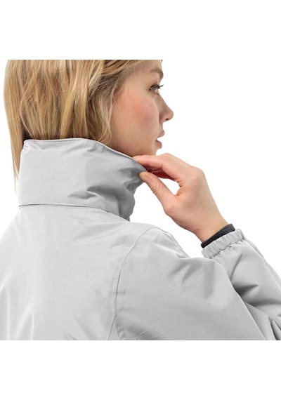 Jack Wolfskin 1111202 6709 Stormy Point 2l Jkt W Cool Grey Kadın Outdoor Ceket Gri