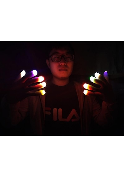 Led Işıklı Sihirli Parmak Işıklı Parmak Şaka Parmak Standart
