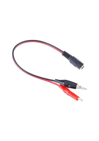 5.5*2.1 mm. Dişi DC Power Güç Adaptör Girişi To Krokodil Kablo