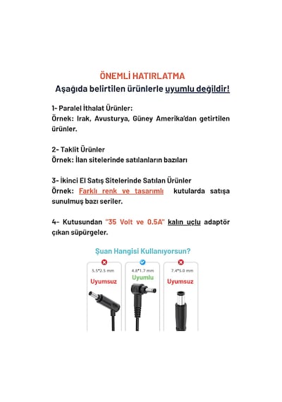 Dyson Magic Bags V10 Uyumlu V11 V12 V15 Modelleriyle  Süpürge Şarj Aleti 1 Adet