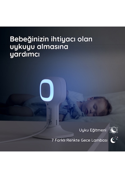 Hubble Nursery Pal Cloud 5" HD  Wi -Fi Dijital Bebek Kamerası + Gece Lambası  