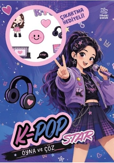K-pop Star - Oyna Ve Çöz Çıkartmalı Etkinlik Kitabı - Dppq-901235