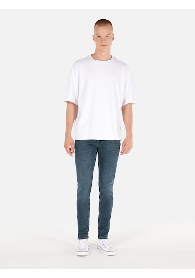 Colin's Colins 041 Danny Dar Kesim Düşük Bel Dar Paça Mavi Erkek Pantolon Cl1071331 Denim