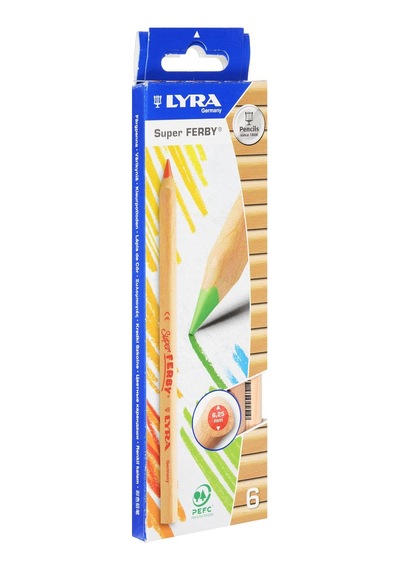 Lyra Super Ferby Natural Kuru Boya 6 Renk