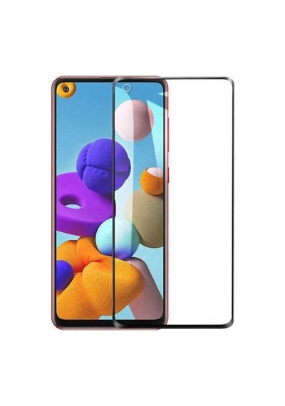 Samsung Uyumlu Galaxy A21 Zore Kenarları Kırılmaya Dayanıklı Cam Ekran Koruyucu