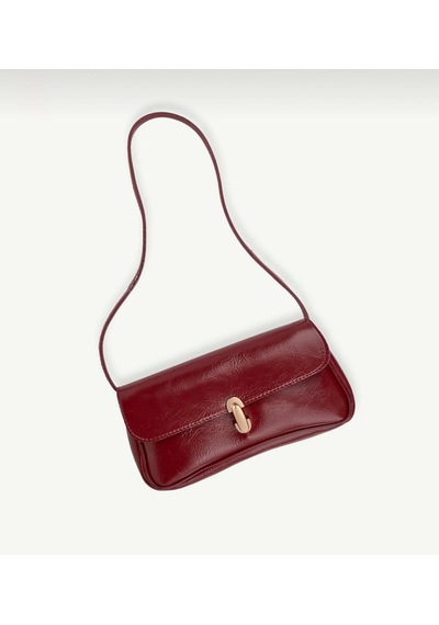 Öznora Bordo Vintage Model El Ve Omuz Çantası