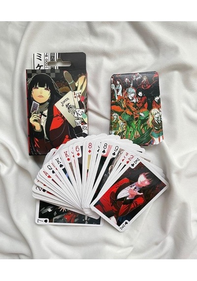 İskambil Kağıdı Anime Kakegurui Poker Oyun Kartı 54 Adet İskambil Destesi