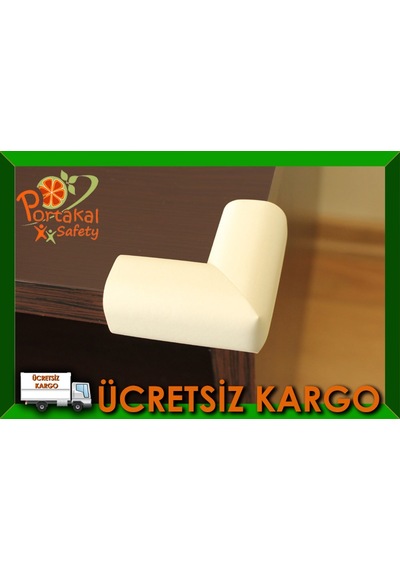 Portakal Safety Kauçuk Köşe Koruyucu-Cream Çok Renkli