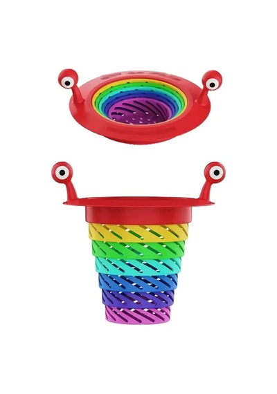Lavabo Süzgeci Renkli 6 Kademeli Mutfak Gider Tıpası Lavabo Süzgeci Plastik Diğer