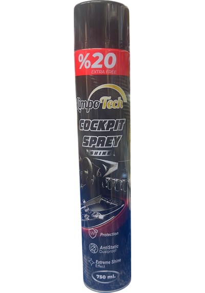 Cockpit Sprey Shine 750 Ml İç Plastik & Vinil Parlatıcı Ve Koruyucu