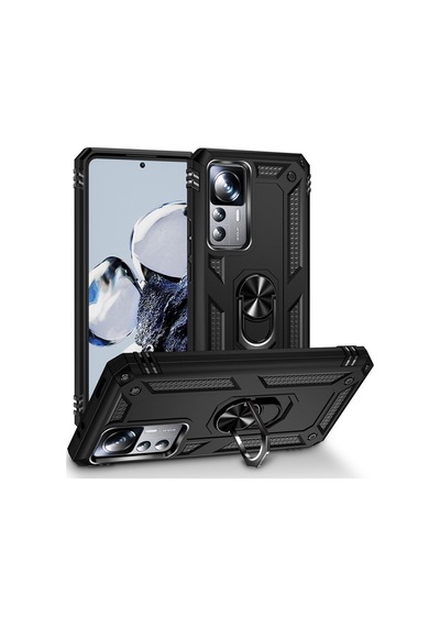 Xiaomi Mi 12T Pro Kılıf Zore Vega Yüzüklü Standlı Zırh Kılıf