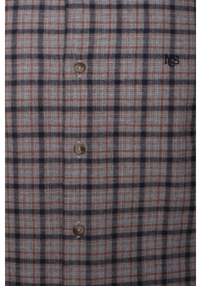 Erkek Gömlek Kiremit Uzun Kol Ekose Kareli Flanel Yün Tuşeli Slim Fit Düğmeli Yaka Shirt Ncs Jeans 7270-kiremit Kiremit Erkek Gömlek Kiremit Uzun Kol Ekose Kareli Flanel Yün Tuşeli Slim Fit Düğmeli Yaka Shirt Ncs Jeans 7270-kiremit Kiremit