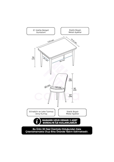 Canisa Concept Nil Serisi 70x110 Sabit Mutfak Masası Takımı Barok Desen Masa 4 Mor Sandalye Mor Canisa Concept Nil Serisi 70x110 Sabit Mutfak Masası Takımı Barok Desen Masa 4 Mor Sandalye Mor