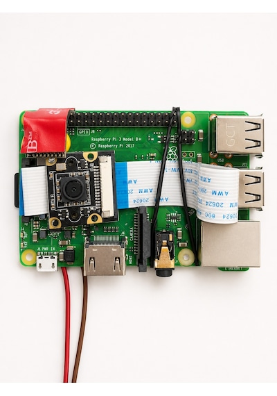 Raspberry Pi 3 Model B +16 Gb Hafıza Kartı + Kamera Modülü Geliştirme Kartı