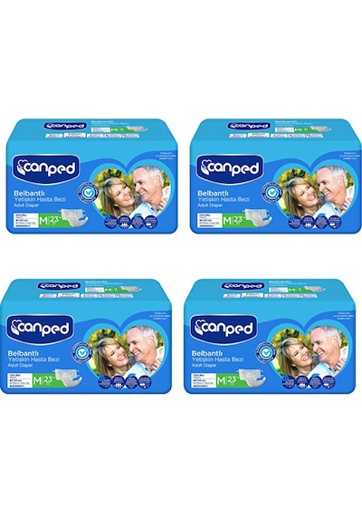 Canped Belbantlı Hasta Bezi Orta Boy Medium 92 Adet