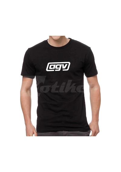 Agv Kask Tasarım Motorcu Tişörtü Beyaz