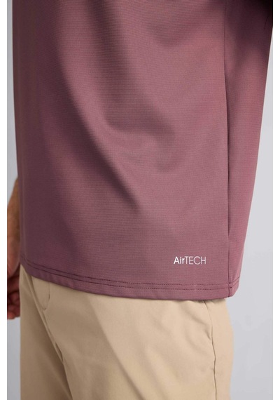 Defacto Standart Fıt Polo Yaka Sporcu Kısa Kollu Polo Tişört E9351ax26spbr475 Bordo-br475