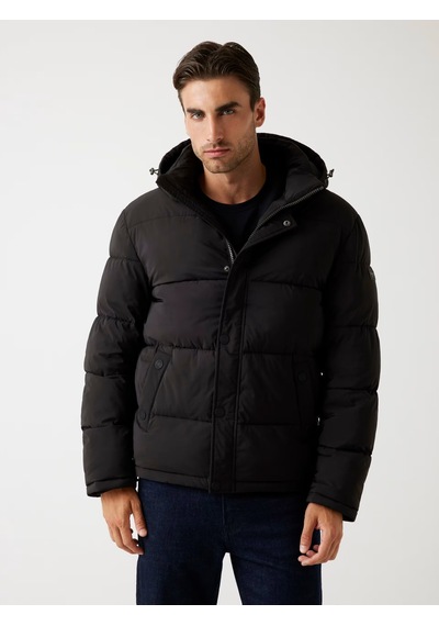 Guess Stretch Puffa Jacket Erkek Şişme Mont M4bl21wgj42 M4bl21wgj42 Jblk Siyah