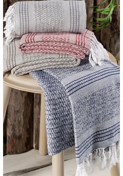Linen Peştamal Lacivert