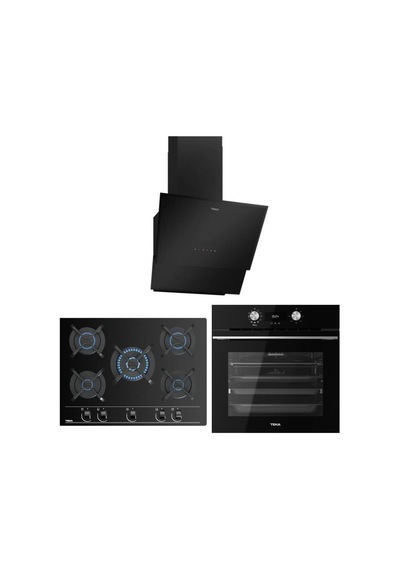 Teka HLB 8416 BK AirFry - GBC 75030 KBC BK - TVT 60.1 BK Siyah Ankastre Set