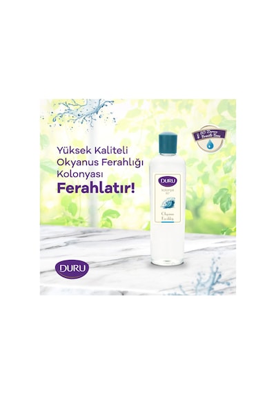 Duru Okyanus Kolonya Pet Şişe 80 Derece 400Ml