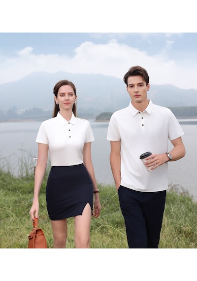New Performance.arw50359.serintutan-antibakteriyel-yüksek Kalite.düğmeli Polo T.shirt Beyaz
