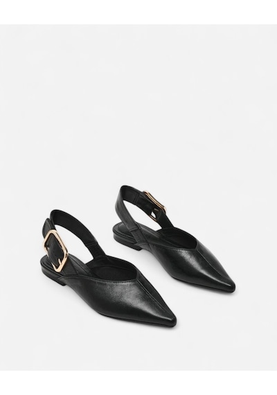 Steve Madden Sıanna Black Leat Kadın Siyah Babet Sıanna