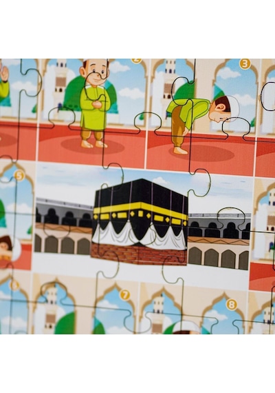 Moon Beavers İslamı Öğreniyorum Puzzle Serisi - Erkek Namaz 83014,okula Din Kültürü Katkı Sağlayan Puzzle Oyuncak