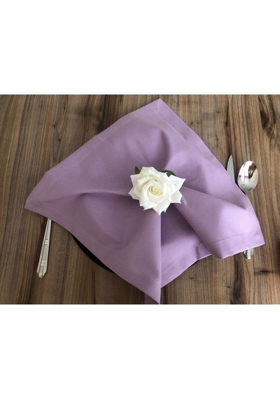 Lila Kumaş Peçete 6 Adet 40x40 Cm Çok Renkli