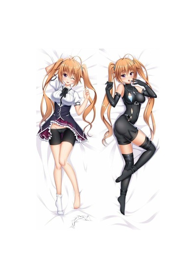 Anime High Scholl Dxd - İrina Shido Desenli Çift Yön Baskılı Sarılma Yastığı Kılıfı Çok Renkli