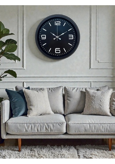 Zentime Black Royal Tasarım 40 Cm Metal Duvar Saati Çok Renkli