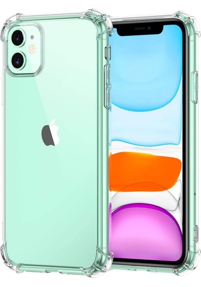 Apple Uyumlu iPhone 11 Köşe Korumalı Silikon Kapak Kılıf Seffaf