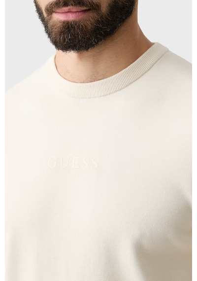Guess Mason Regular Fit Bisiklet Yaka Logolu Erkek Kazak M6yr12z0917 Kazak M6yr12 Z0917 G9h9 Ekru
