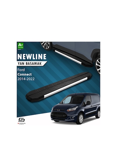 S-dizayn Ford Connect 2 Newline Krom Yan Basamak 183 Cm 2014-2023 A+ Kalite