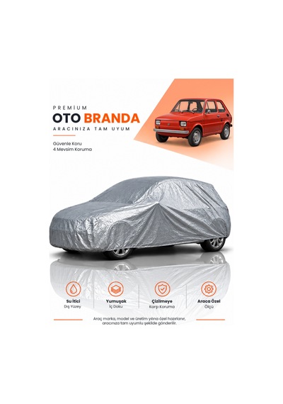 Fiat 126 1972-1987 Hatchback Uyumlu Araba Brandası Oto Branda Araba Örtüsü Araç Çadırı