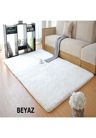 Balat Halı Dekoratif Peluş Halı Peluş Yolluk - Oturma Odası Halısı Salon Halısı Yolluk